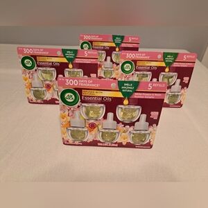 Air Wick Essential Oils White Flowers & Melon Summer Delights Bundle New